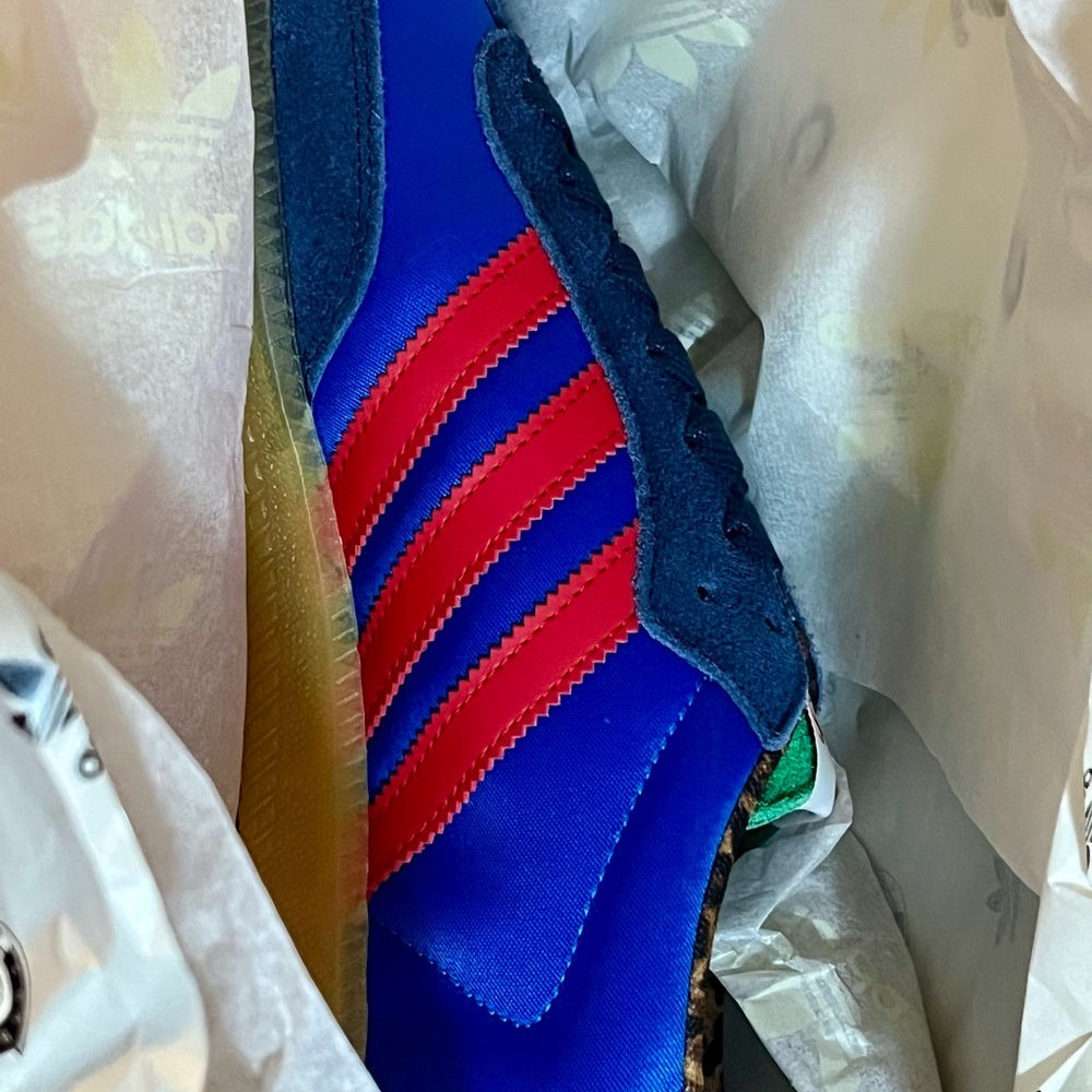 Adidas Samba x sneaker politics Blue and Red Sneakers with Gum Sole 12 - Picture 9 of 13